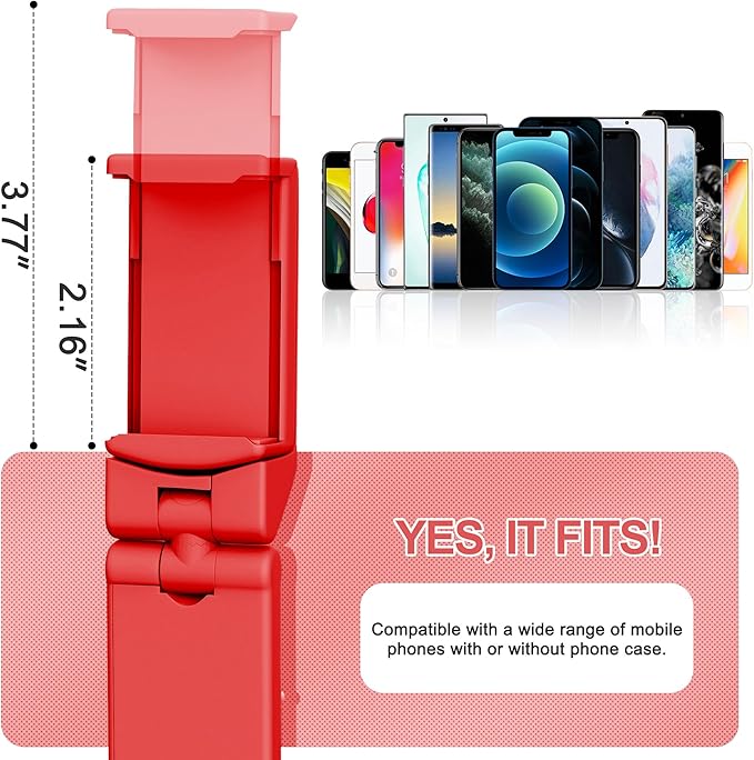 Perilogics Airplane Phone Holder Mount Universal in Flight Hands Free Viewing with Multi-Directional Dual 360 Degree Rotation (Coral)