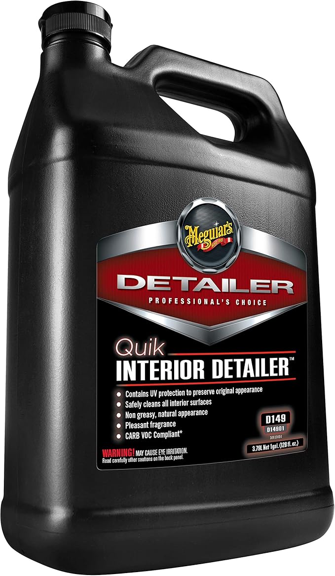 Meguiar's D14901 Detailer Quik Interior Detailer 3.79L safely cleans all interior surfaces