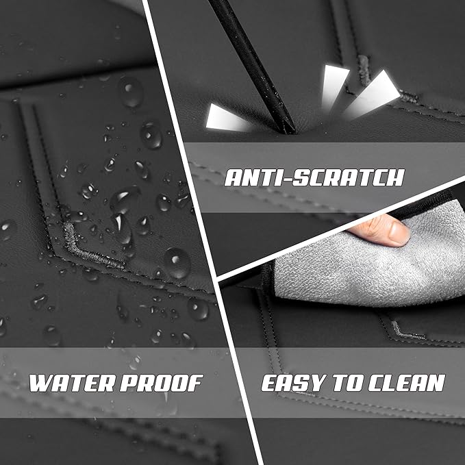 Car Seat Covers Fit for Infiniti g37 2000-2026, Stylish Sport Seat Covers, Waterproof Wear-Resistant Premium Nappa Leather Car Seat Cover.(Full Set with Pillow/Pure Black)