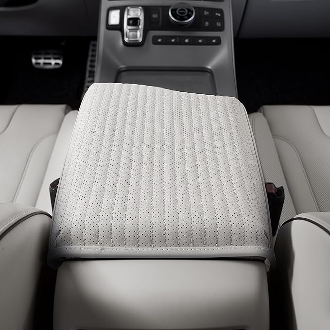 KMMOTORS Palisade (2023 Facelift Design Light Gray) Center Console Cover, Armrest Cushion, Palisade Accessories