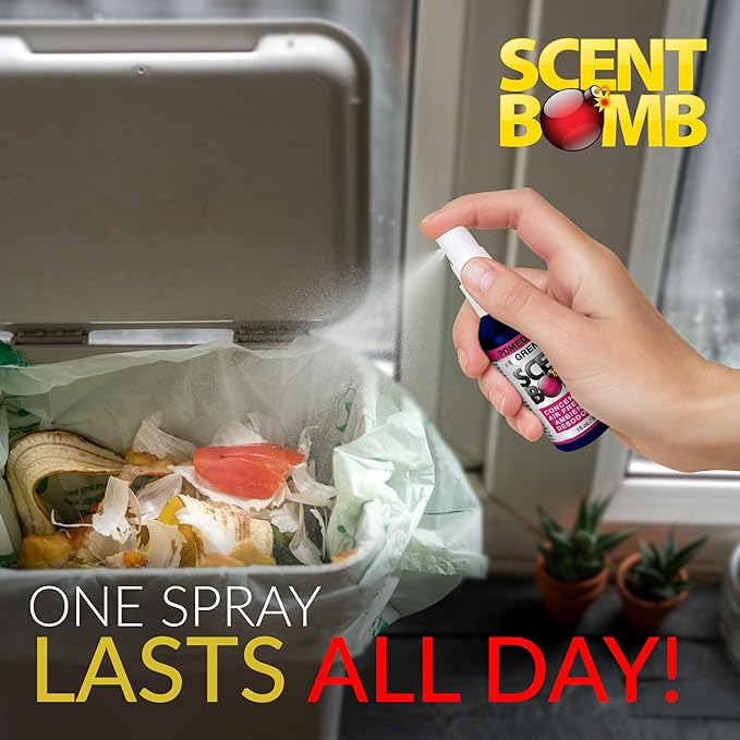 Scent Bomb Air Freshener Spray, Long-Lasting Odor Eliminator - Effective Deodorizer for Home & Car, Fresh Room Spray for Kitchen, Bathroom & Smell Neutralizer - 1 oz Pack of 4, Pomegranate Scent