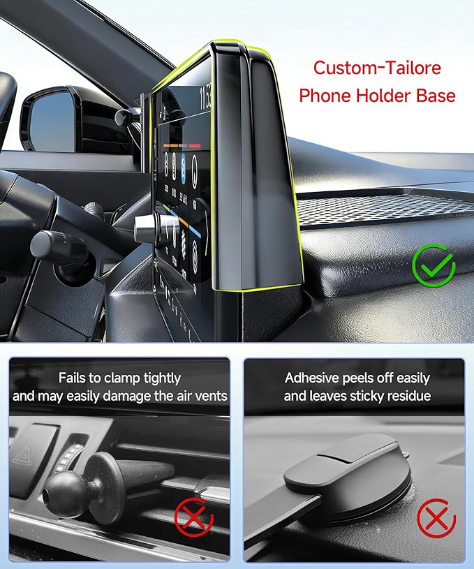 Qi2.2 Max 25W Fast Wireless Car Charger Phone Holder for 2014-2018 BMW The X5 / 2015-2019 BMW X6 10.2-Inch Screen, Magnetic Phone Mount Compatible with MagSafe