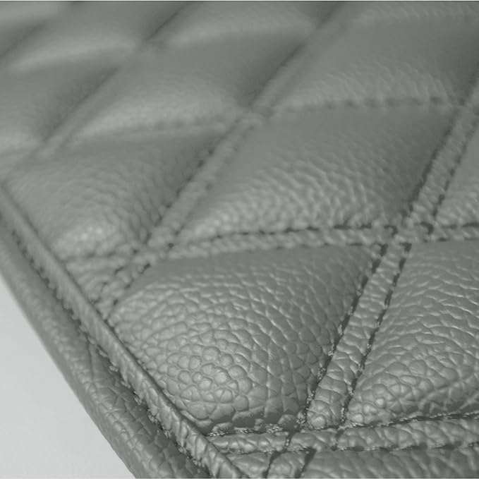 FH Group Faux Leather Car Floor Mats – Universal Fit PU Leather Floor Mats with Non-Slip Design, All-Weather Interior Protectors for Cars, SUVs, and Trucks, Durable Floor Liners, Gray