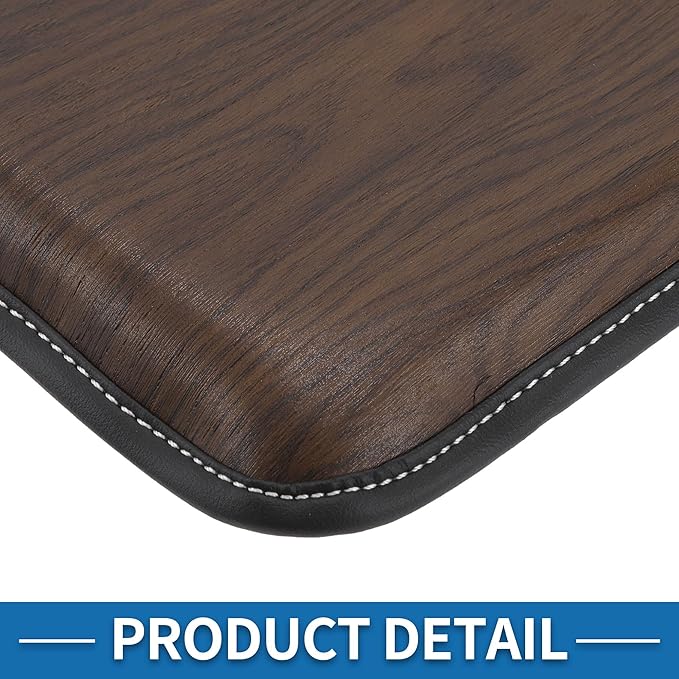 Car Armrest Cushion Pad Non-slip 11.81" x 8.27" Faux Leather Brown Center Console Lid