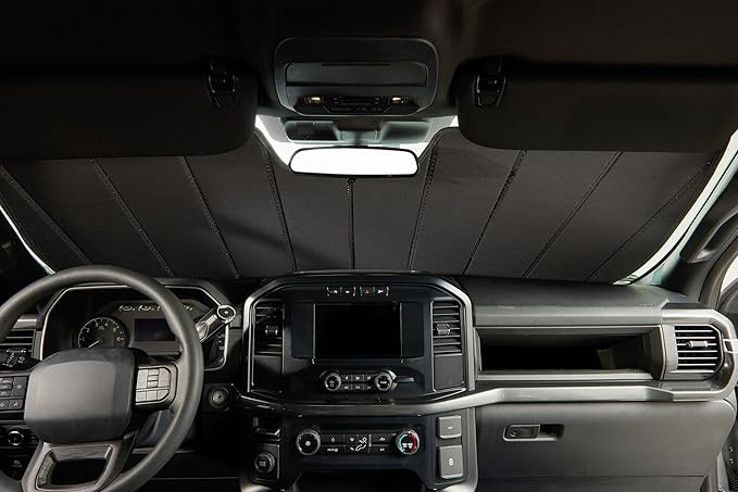 Covercraft UVS100 Custom Sunscreen for 1997-2002 Ford Expedition & Lincoln Navigator, 1997-2004 F-150, 1997-1999 F-250 LD & 1997 F-350, Silver