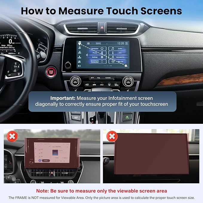 Car Phone Holder for 2017-2022 Honda CRV Accessories 5/7-inch Screen Fixed Clip, Magnet Cell Phone Mount Compatible with MagSafe 360° Rotation Phone Automobile Cradles