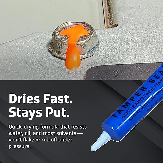 Next Phase – Blue Tamper Seal Inspection Paint – Tamper-Proof Security Marker for Bolts, Fasteners & Assemblies – Quick-Drying, High-Visibility Paint – Automotive & Industrial Use – 1.5 oz Blue