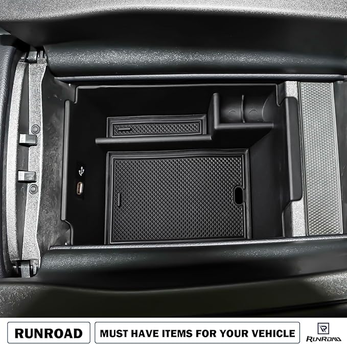 RUNROAD Center Console Organizer Tray Compatible with Mercedes Benz 2020-2026 GLE Class W167 350 450 AMG 53 GLS X167 450 580 63 Accessories, Middle Console Organizer GLE350 Armrest GLE450 Storage Box