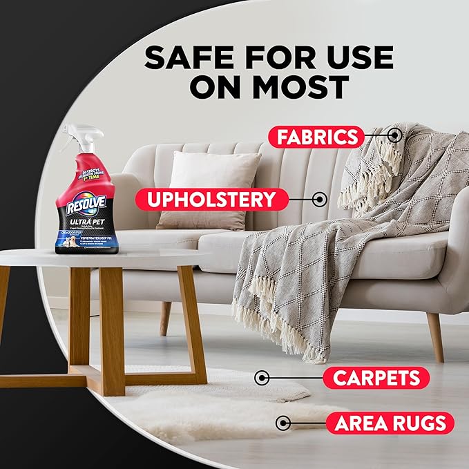 Resolve Ultra Pet Carpet Cleaner Spray – for Removal of Pet Stains & Odors, 32oz