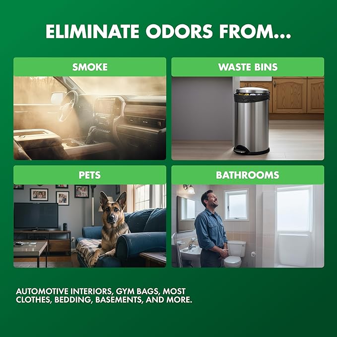 BullSnot BlastABull Odor Eliminator – Powerful Car & Home Smell Neutralizer. Eliminates Pet, Food, Tobacco, and Mold Odors. Safe for Carpets, Upholstery, Fabrics. Made in the USA.