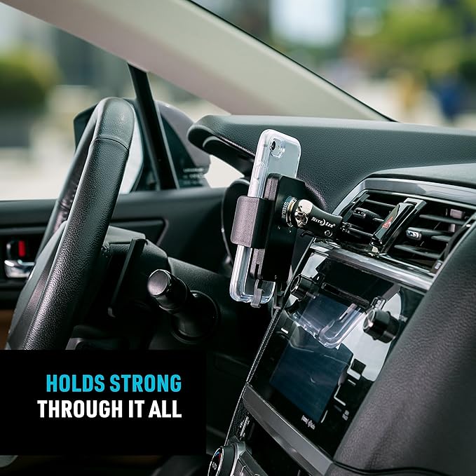 Nite Ize Steelie Vent Kit - Magnetic Cell Phone Holder for Car Vents - Phone Mount - Squeeze