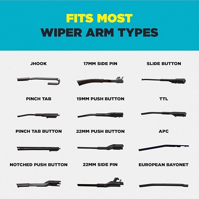 Invisible Glass CSB20 Ceramic Silicone 20" Premium All-Season Windshield Wiper Blade – Automotive Replacement Beam Blade with HydroGuard Water Repellent Coating for Quiet, Streak-Free Performance