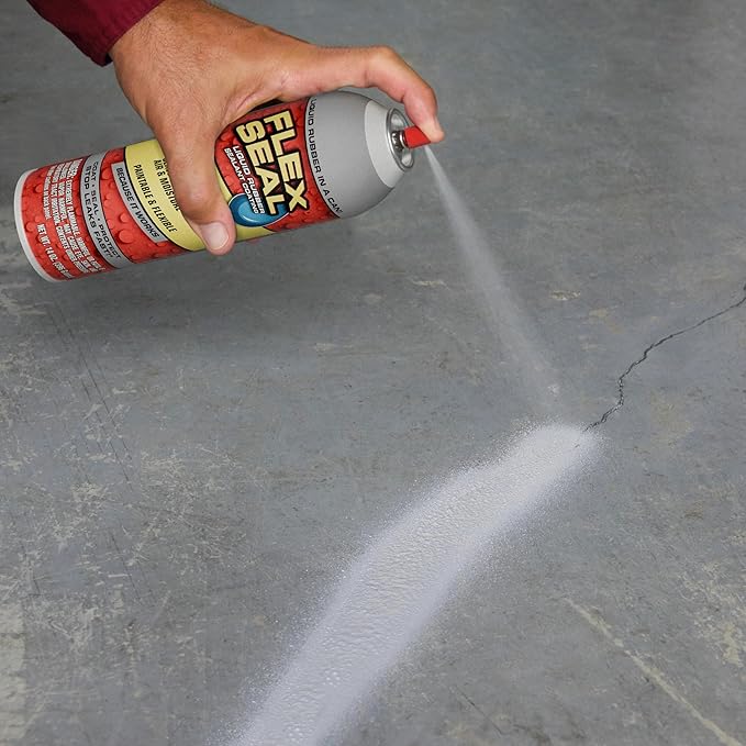 Flex Seal, 14 oz, Clear, Stop Leaks Instantly, Transparent Waterproof Rubber Spray On Sealant Coating, Perfect for Gutters, Wood, RV, Campers, Roof Repair, Skylights, Windows, and More