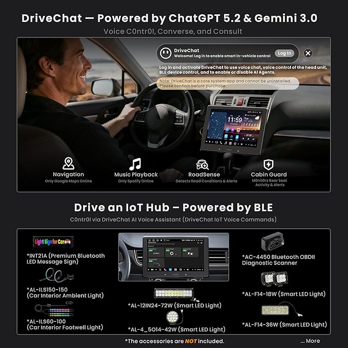 ATOTOZONE X10 10" Single Din & Double Din Car Stereo, Floating Screen,8G+128G Android in-Dash Navi, AI Vision, Cloud SIM&4G LTE, 7.1.2 Ch Hi-Fi Audio, FLAC, Wireless Carplay&Android Auto, ADS Support