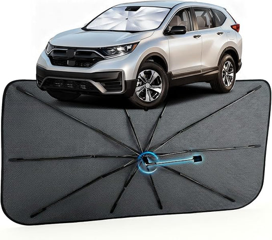 Car Windshield Sun Shade for Honda CRV 2017-2022 –[Reflective Coated Fabric] Sunshade Umbrella for Front Window, Car Shades Sun Visor Keep Car Cool and Protects Interior, 1:1 Exact Fit