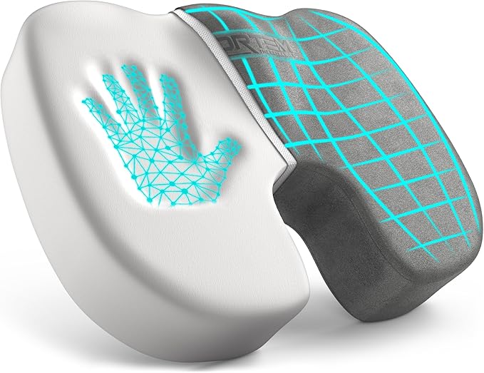 FORTEM Seat Cushion, Office Chair Cushion, Desk Chair Memory Foam, Sciatica Coccyx Tailbone Pain Relief, Pressure Relief, Sitting Pad, for Long Gaming & Sitting, Washable Cover, Non Slip, XL