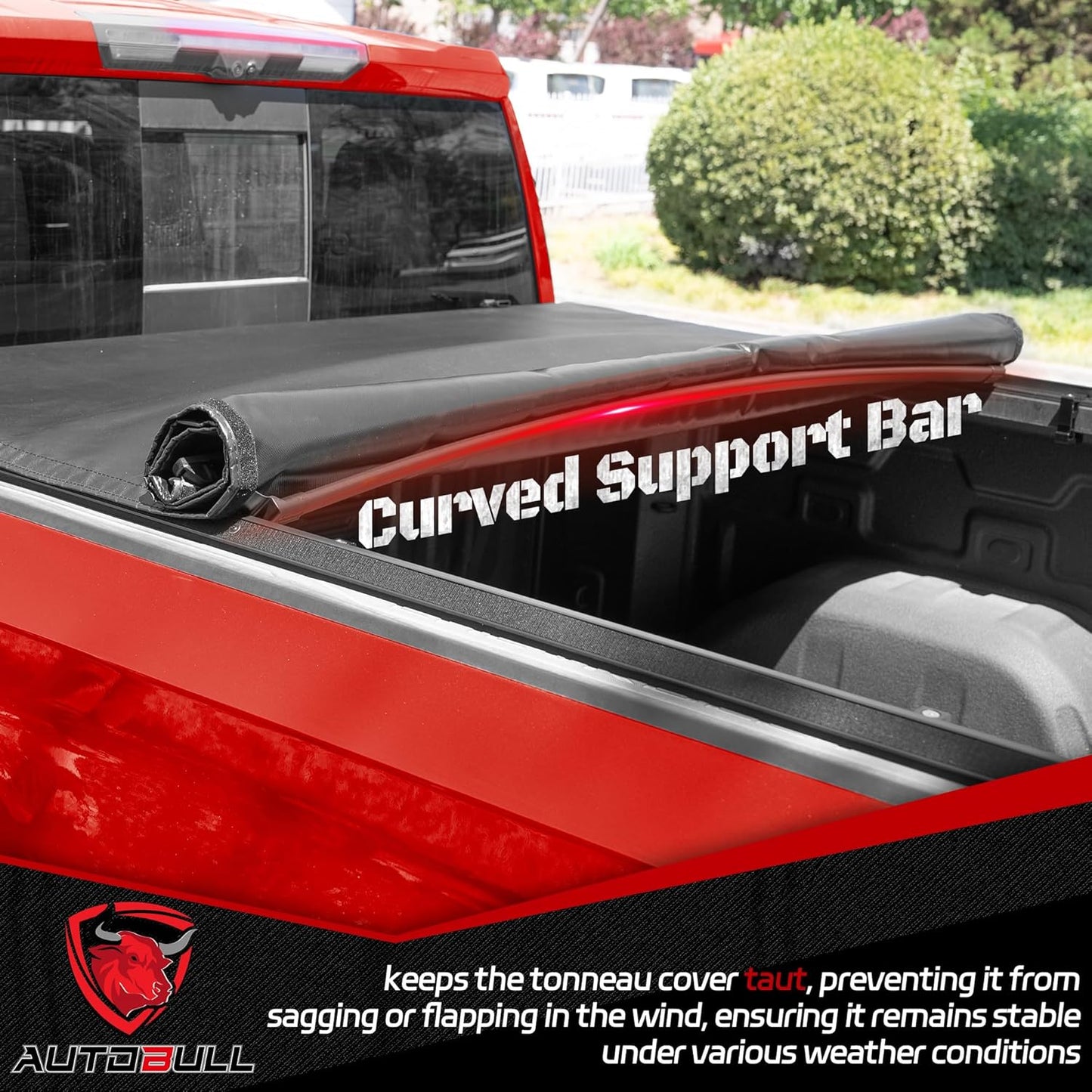Soft Roll-up tonneau Cover Compatible with 2007-2021 Toyota Tundra(Excl. Trail Edition) 5.5ft Bed (66.7"), PVC Top Alloy Steel Structure