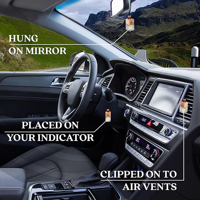 Inspired by Inv.ictus Car Air Freshener for Men | Long Lasting Luxury Diffuser | Automotive Scent Perfume | Vent Clip Auto Air Freshener | Odour Eliminator Technology | Masculine Diffuser Scents 8ML