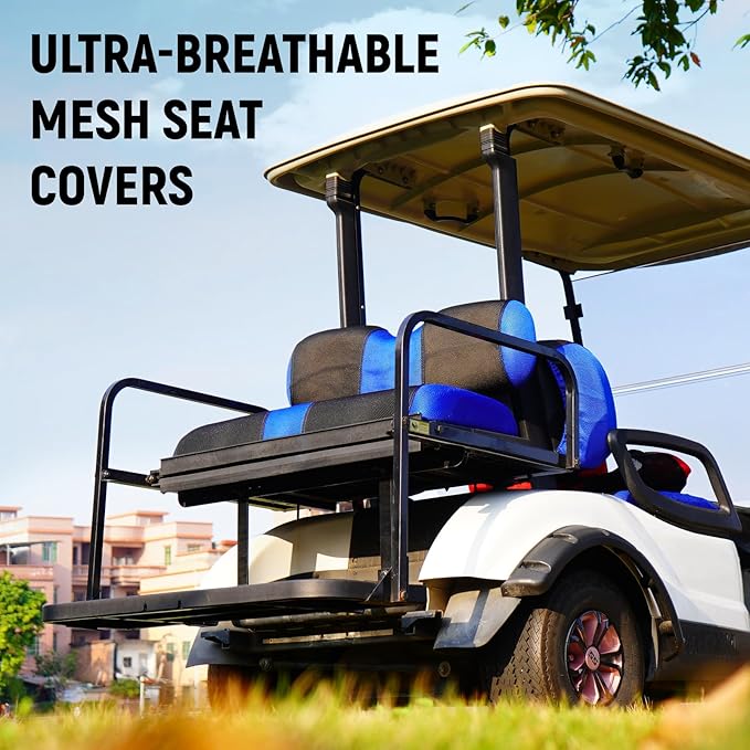 Golf Cart Front and Rear Seat Covers for Yamaha G29/drive Drive 2 2007+, Durable Polyester Fabric Yamaha G29 Seat Covers, Breathable Washable