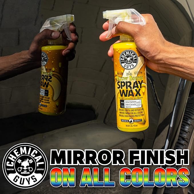 Chemical Guys Spray Wax Blazin' Banana - Carnauba Car Wax Spray for High Gloss Shine and Protection, Safe for Cars, Trucks, SUVs, RVs, and More - 16 oz