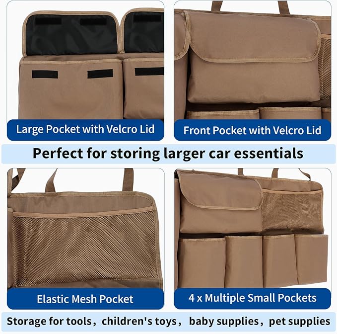 Car Trunk Organizer Backseat Hanging Organizer with Storage Pockets for Subaru Crosstrek, Forester, Outback, Ascent 2000-2024 2025 Car Accessories