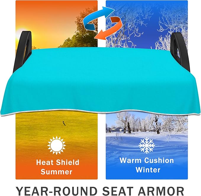 YOKYHOM Golf Cart Seat Covers for 2/4-Seater, Microfiber Seat Towel Blanket, Keeps Seats Cool, Clean & Comfortable, Fits EZGO, Club Car, Yamaha, 51"x31"