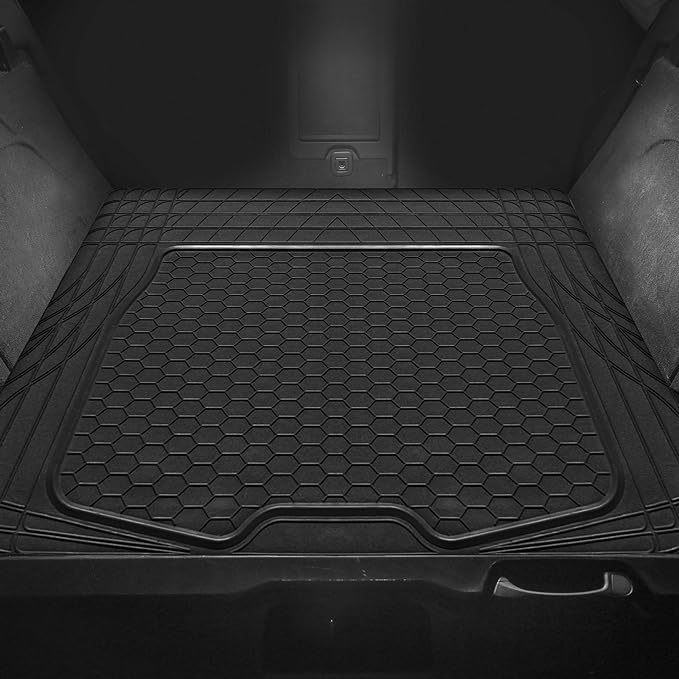 FH Group ClimaProof Universal Cargo Mat – All-Weather, Trimmable Trunk Mat (55" W x 31.5" D) – Fits Most Cars, SUVs & Trucks – Black