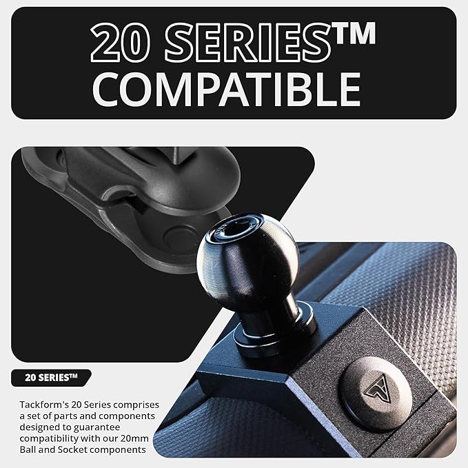 Tackform Link Phone Mount with Top Dash Clip - Compatible with 2021-2025 Ford Bronco | Aluminum | Zero Slip, Anti-Scratch | Universal Magnetic Phone Holder | 2" Arm | Black | (NOT MAGSAFE Compatible)