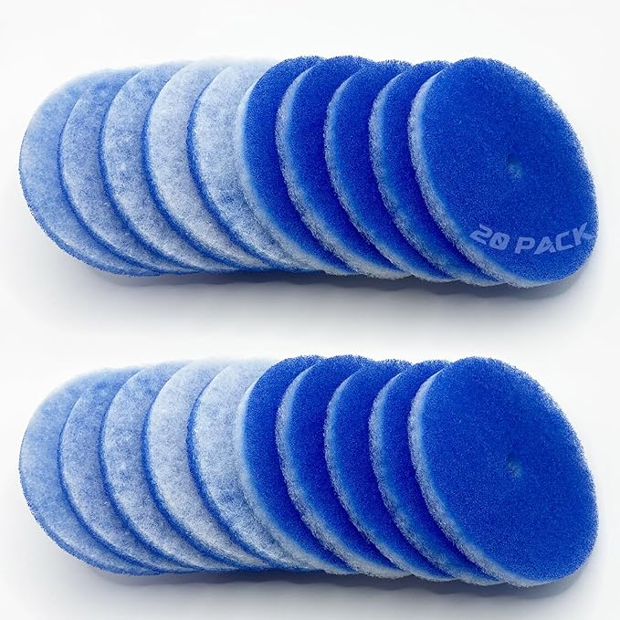 20 Pack RV Air Conditioner Filter 5.25” Round RV AC Filters Replacement with Central Hole MERV 8 Rated RV Air Vent Filters