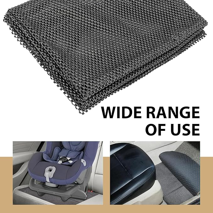 1 PCS Car Roof Non-Slip Rug Pad, 47" x 39" Roof Cargo Bag Protective Mat, PVC Car Roof Storage Bag Protective Mat, Roof Rack Accessory, for Most Vehicles (Black)