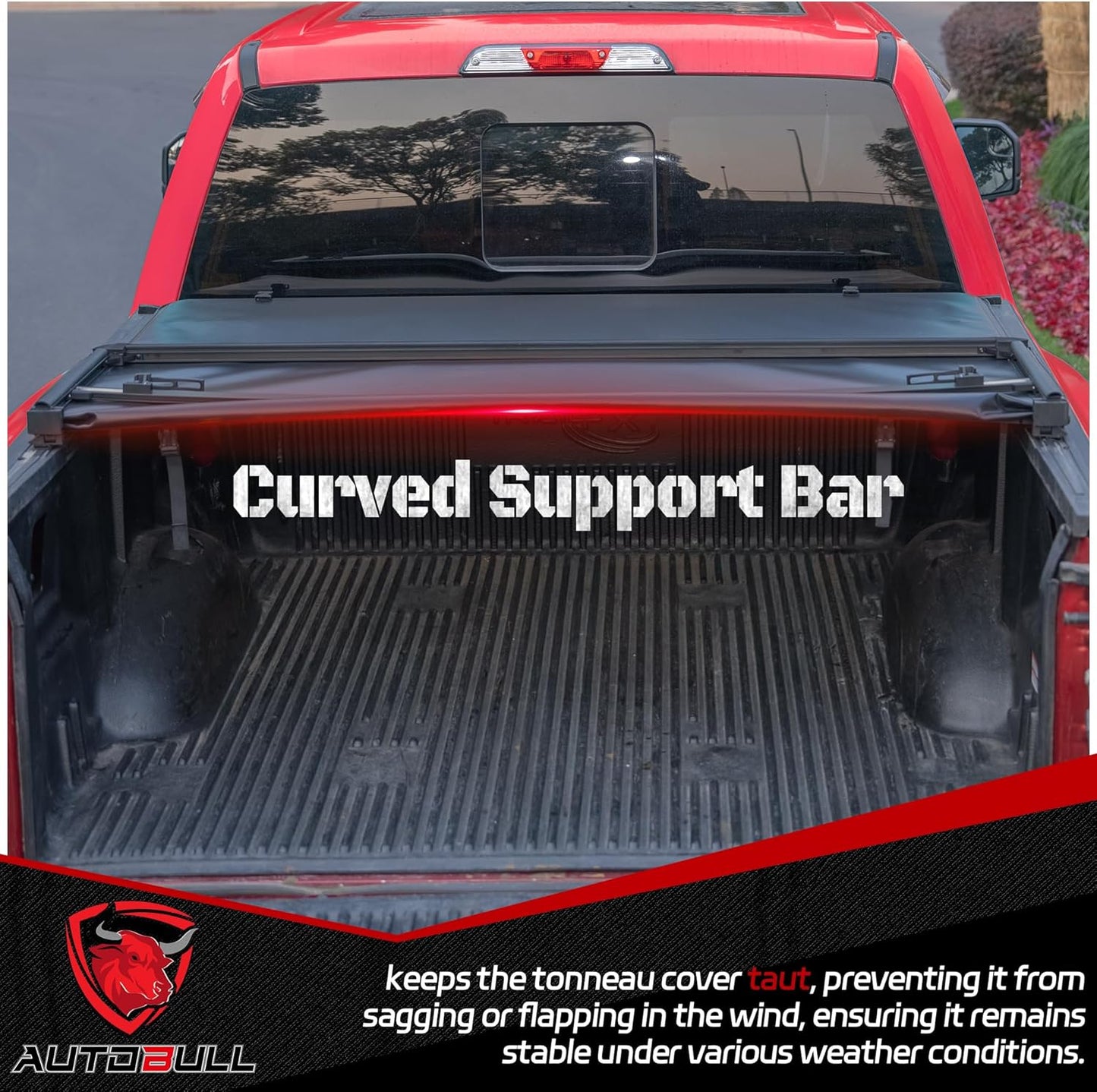 Soft Quad Fold Tonneau Cover Compatible with 2007-2021 Toyota Tundra(Excl. Trail Edition) 6.5ft Bed (78.7"), Vinly Top Alloy Steel Structure
