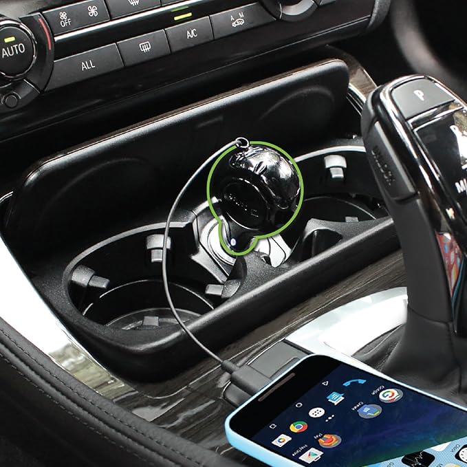 Cellet Retractable USB-C Car Charger – 15W Fast Charging, 3.3ft Cable, 3A Output, Blue LED Indicator – Compatible with Apple iPhone 15/16 Series & Samsung Android USB-C Devices – Compact, Tangle-Free