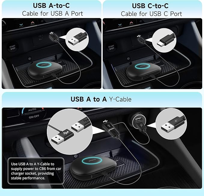 Wireless CarPlay Adapter, Magic AI Box with 4G LTE | GPS | Full Android OS | OBD II, Wireless CarPlay Box Compatible with Wired Factory CarPlay & Android Auto, Support for YouTube/Netflix