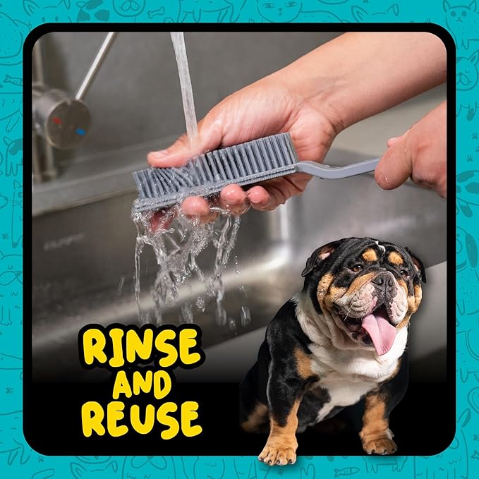 Chemical Guys Professional Rubber Pet Hair Removal Brush – Multi Surface Detailing & Pet Hair Removal Tool for Cars, Trucks, SUVs, RVs & Home – Removes Lint and Debris from Upholstery and Carpet