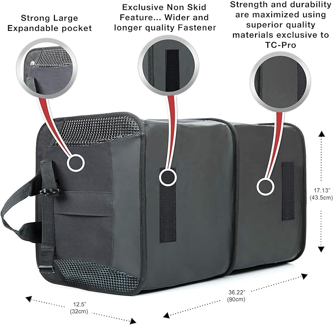 TRUNKCRATEPRO Save 15 per cent off bundle one regular and one Extra Large trunk organizer together