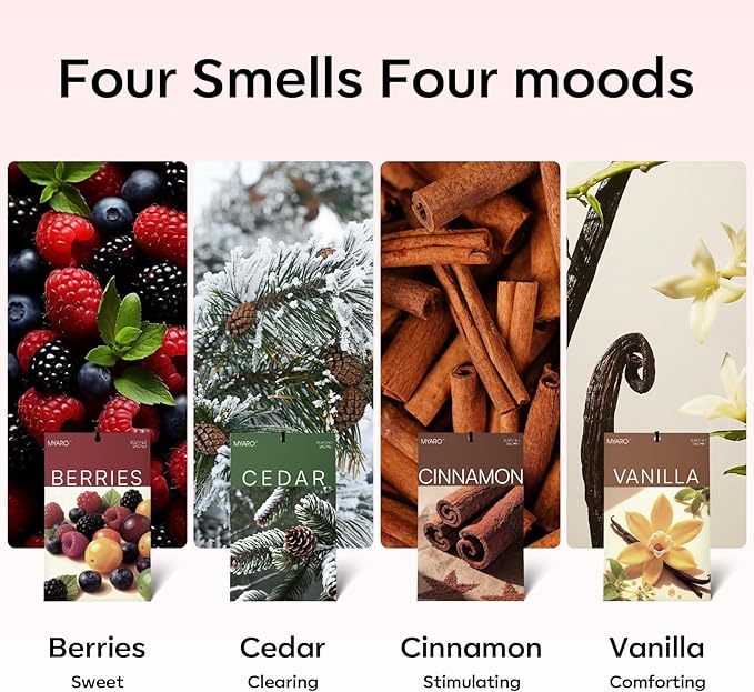 MYARO 20 Packs Cedar Cinnamon Vanilla Berries Potpourri Bag Scent Sachet for Closet Drawer Room Car Home Air Freshener Shoe Odor Elimination