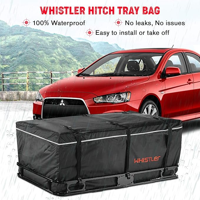 Hitch bag - 100% Waterproof Large Hitch Tray Cargo carrier bag 59" x 24" x 24" (20 Cu Ft) + Storage Bag