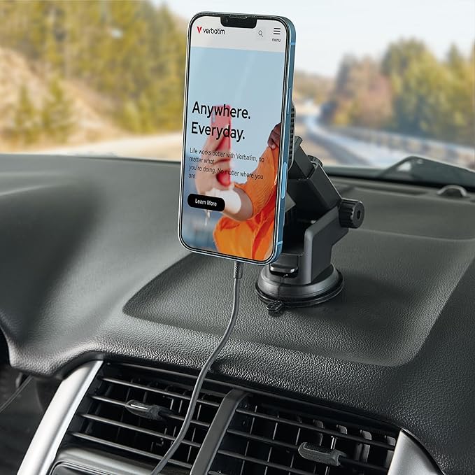 Verbatim Charge 'n’ Drive Magnetic Wireless Car Charger