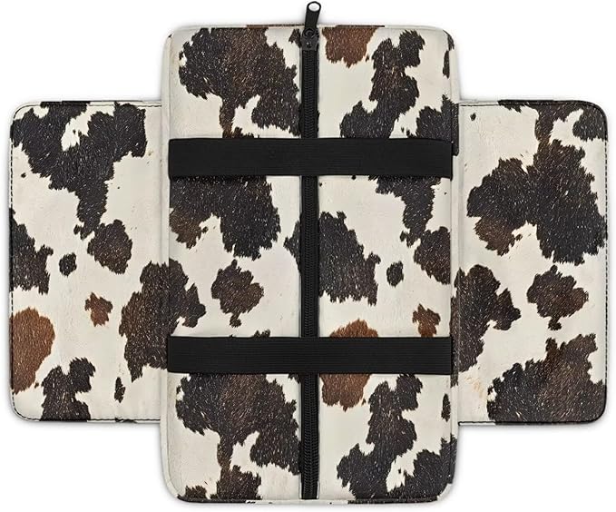 Arm Rest Cover for Car Center Armrest Protector Soft Console Pad, Cow Hide Print Soft Auto Center Console Cushion for Most Car Decoration Protector