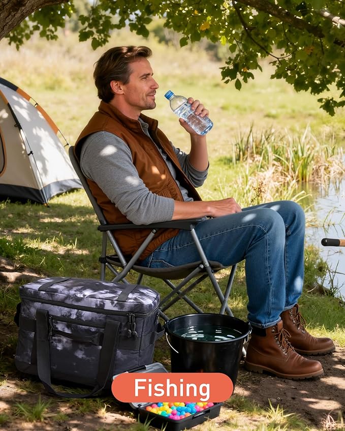 TOURIT Soft Sided Cooler Bag Insulated 48/60 Cans, Large Collapsible & Leakproof Ice Chest for Picnic, Beach, Camping, Travel
