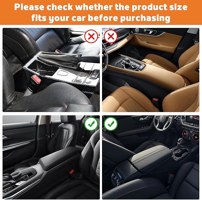 Car Center Console Cover, Upgraded Memory Foam Car Armrest Cushion with Cup Holder, Ergonomic Design, Waterproof Middle Console Cover Arm Rest Box Pad Car Interior Accessories for Most Vehicles