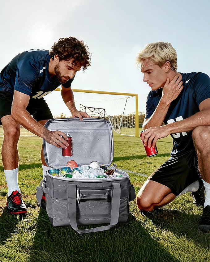 TOURIT Soft Sided Cooler Bag Insulated 48/60 Cans, Large Collapsible & Leakproof Ice Chest for Picnic, Beach, Camping, Travel