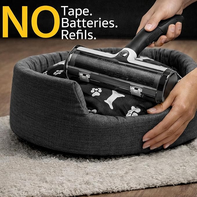 Pet Hair Remover Roller – Reusable Dog & Cat Hair Lint Roller for Couch, Carpet, Furniture, Rugs & Car Seats