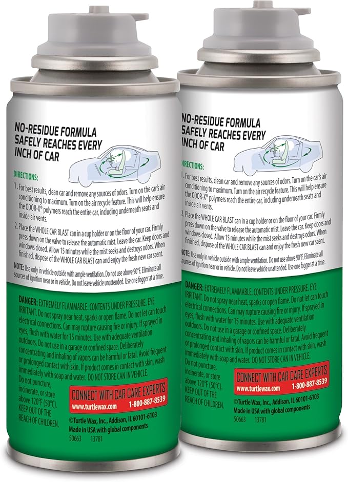 Turtle Wax Power Out! Odor-X Kinetic Whole Car Blast (Pack of 2)