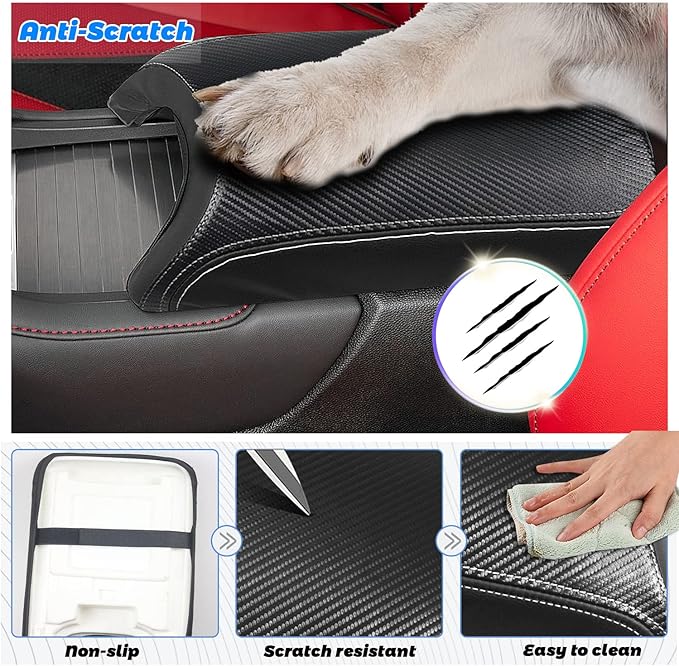 SHAOHAO 2023 RDX Armrest Cover for 2022 2023 Acura RDX Center Console Cover, Middle Console Lid Cover 2023 RDX Armrest Seat Box Protector Pad Elbow Arm Rest Cushion for 2022 2023 Acura RDX