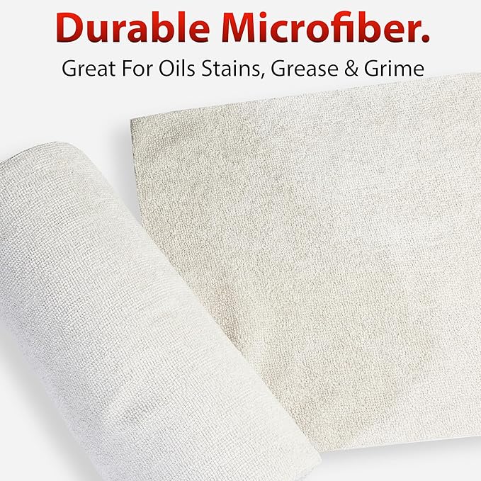 Adam's Polishes Microfiber Towel Roll - 30 Pack Tear-Away Reusable Towels - 12 x 12 (1-Pack)