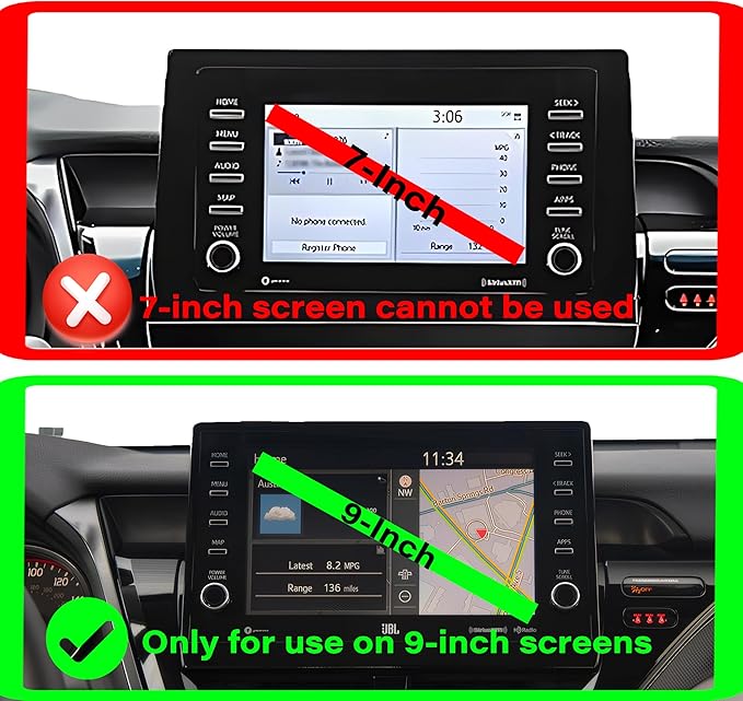 Car Phone Holder for 2021-2024 Toyota Camry Accessories Apply to 9 Inch Touch Screen Fixed Clip Magnetic Cell Phone Mount Hands-Free 360 Degree Rotation