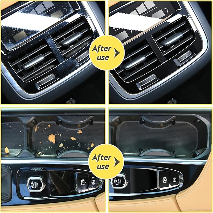 Car Cleaning Gel for Car Cleaning Putty Car Putty Car Interior Cleaner Auto Detail Tools Car Cleaning Slime Car Accessories White Elephant Gifts for Men Women Adults Stocking Stuffers 2 Pack