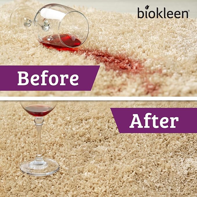 Biokleen Bac-Out Enzyme Cleaner and Stain & Odor Remover for Pet Stains, Laundry, Diapers, Wine, Carpets, & More, Eco-Friendly, Non-Toxic, Lime Scent, 128 Ounces