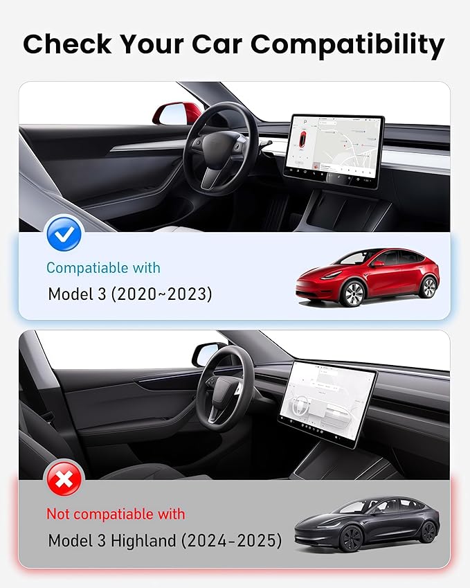 2026 Upgraded Tesla Model 3 Sunshade Roof, UPF200+ Roof Sunshade with Storage Bag, No-Sag & No-Gaps Heat Insulation Foldable Glass Roof Sun Shade, Tesla Model 3 Accessories MY20-23 Black